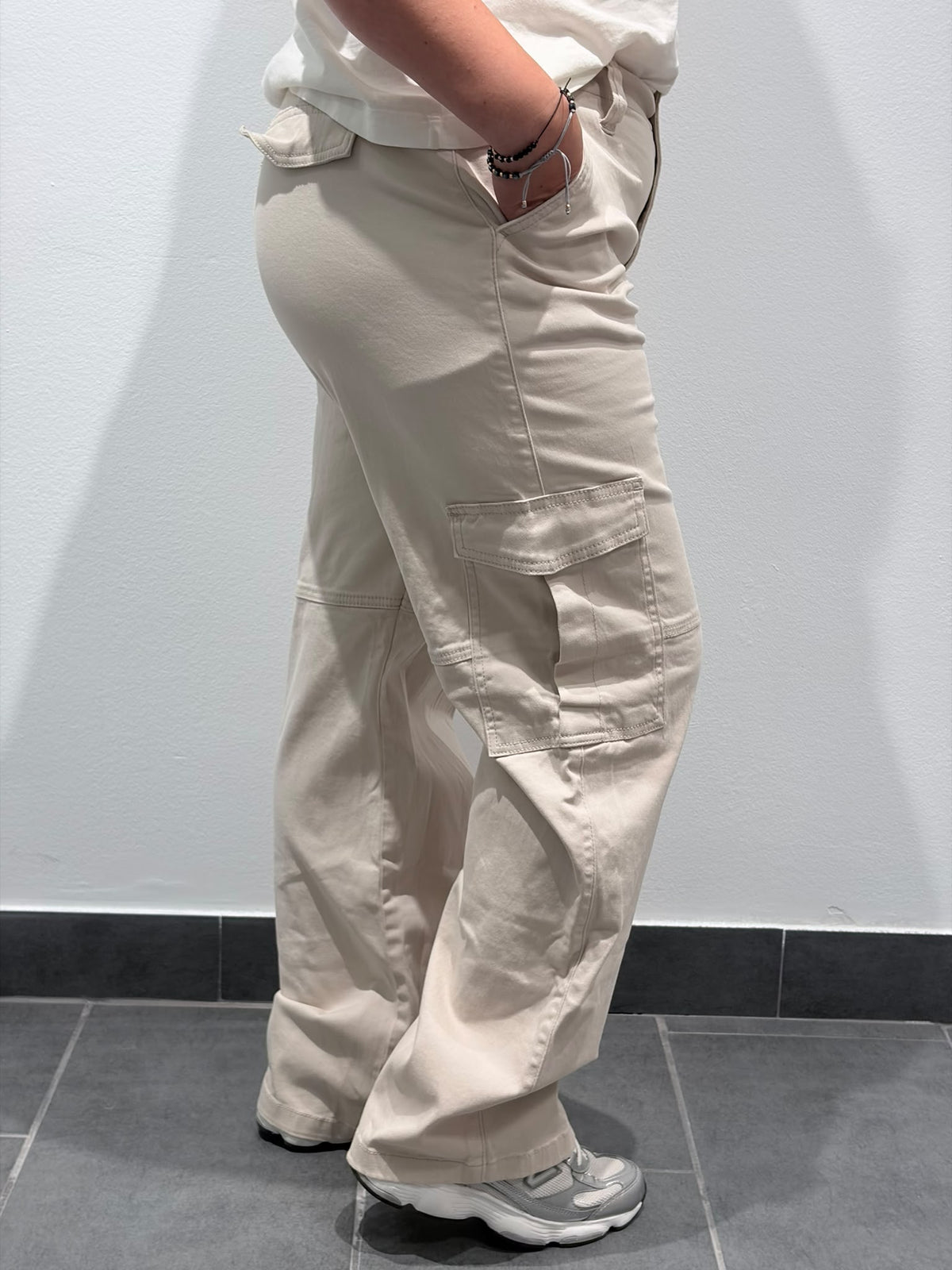 Pantaloni Cargo Bej